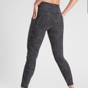 Athleta Black and Gray Leggings